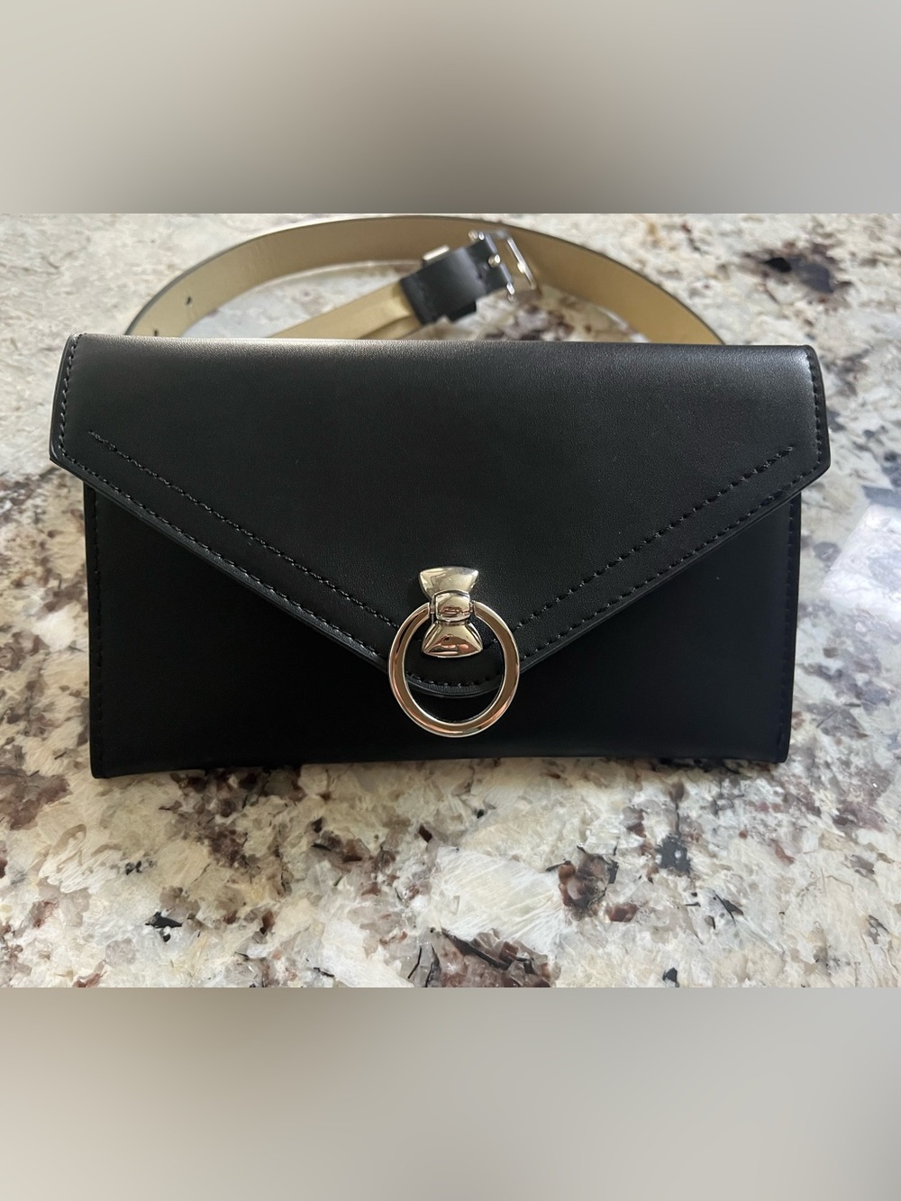 Open Edit Black belt bag. Size M